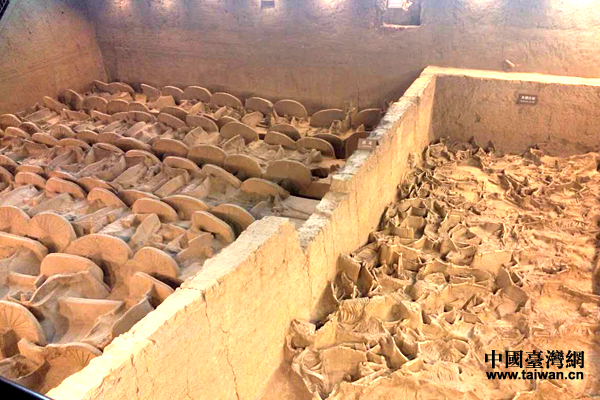 車馬坑。 車馬坑。