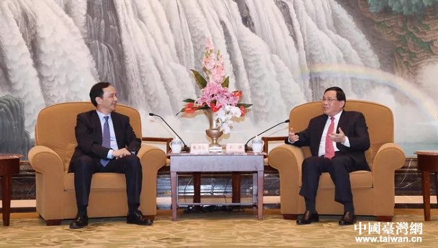 上海市委書記李強(qiáng)會見臺灣新北市市長朱立倫一行 上海市委書記李強(qiáng)會見臺灣新北市市長朱立倫一行