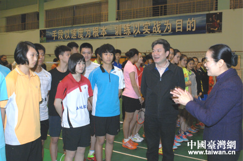 上海市副市長趙雯看望臺北羽毛球運動員 上海市副市長趙雯看望臺北羽毛球運動員