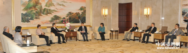 上海市市長應勇會見蕭萬長一行 上海市市長應勇會見蕭萬長一行