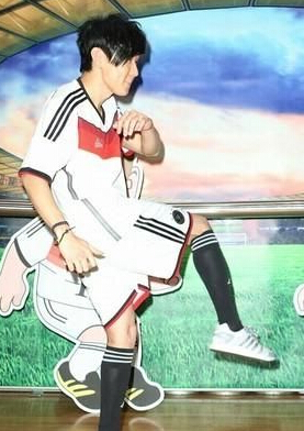 世界杯德國奪冠 ,林俊杰身穿德國戰袍