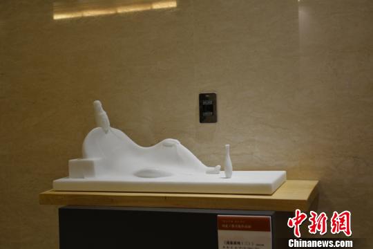 圖為展出的曲陽石雕藝術作品。 李春雷 攝