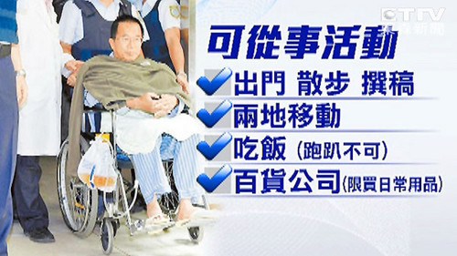 陳水扁保外就醫等同釋放? 臺灣高官:回籠率3成(圖) 陳水扁保外就醫等同釋放? 臺灣高官:回籠率3成(圖)