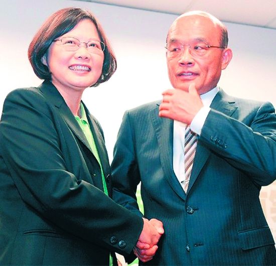 蔡英文與蘇貞昌 蔡英文與蘇貞昌