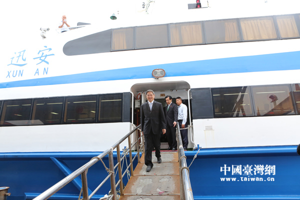 國臺辦主任張志軍首訪金門,盼兩岸關系進一步發展。(中國臺灣網 陳佳慧攝) 國臺辦主任張志軍首訪金門,盼兩岸關系進一步發展。(中國臺灣網 陳佳慧攝)