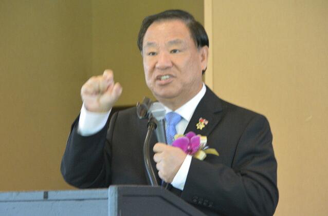 圖為葛永光博士,于17日宣布將參與角逐2018年臺北市長寶座。(圖片來源:臺灣《聯(lián)合報》) 圖為葛永光博士,于17日宣布將參與角逐2018年臺北市長寶座。(圖片來源:臺灣《聯(lián)合報》)