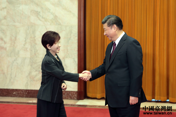 習(xí)近平總書記會見中國國民黨主席洪秀柱 習(xí)近平總書記會見中國國民黨主席洪秀柱
