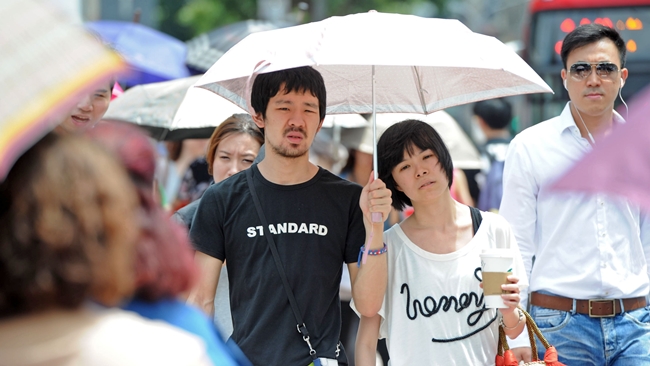 臺北創入夏最高溫37.5度,全臺用電破紀錄。(網絡圖) 臺北創入夏最高溫37.5度,全臺用電破紀錄。(網絡圖)