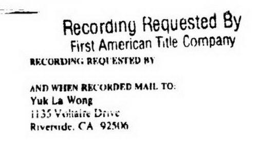 王黎明房產(chǎn)轉(zhuǎn)讓協(xié)議受讓方是“黃玉拉”(Yuk La Wong)(摘自轉(zhuǎn)讓協(xié)議)