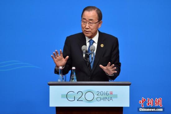 資料圖:潘基文。 中新社記者 金碩 攝