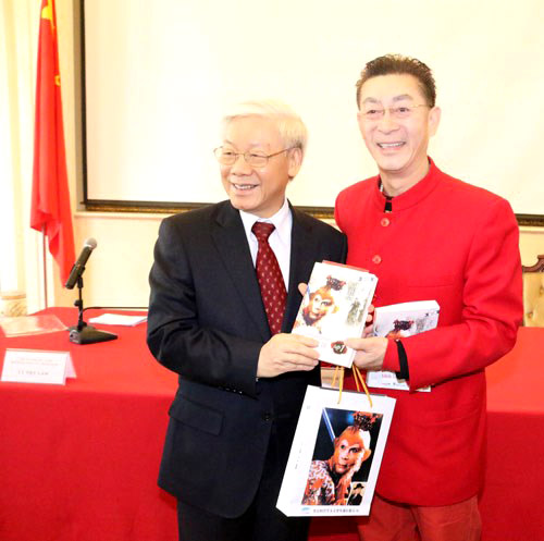 越共總書記阮富仲接見六小齡童 稱很喜歡《西游記》